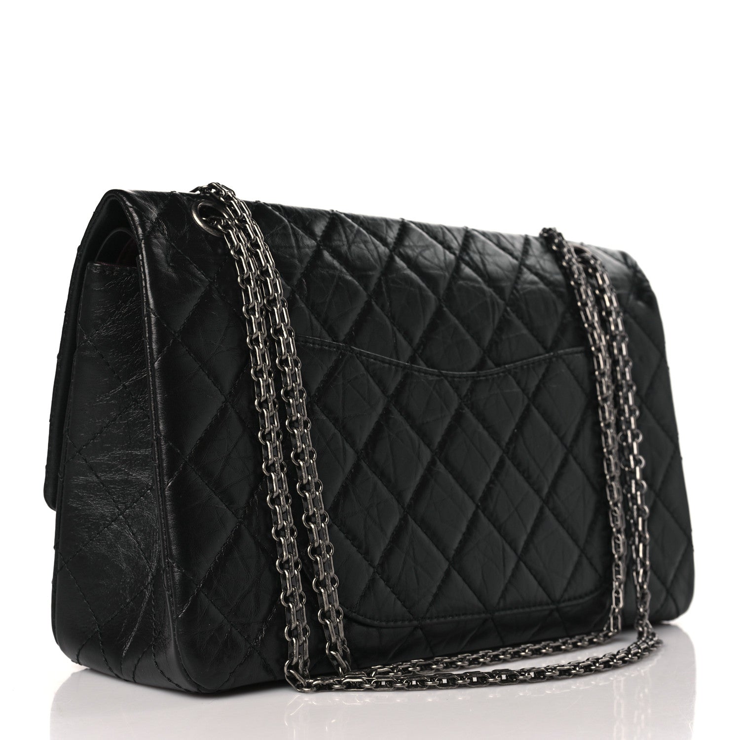 Chanel Aged Calfskin Quilted 2.55 Reissue 226 Flap Black 3 of 9