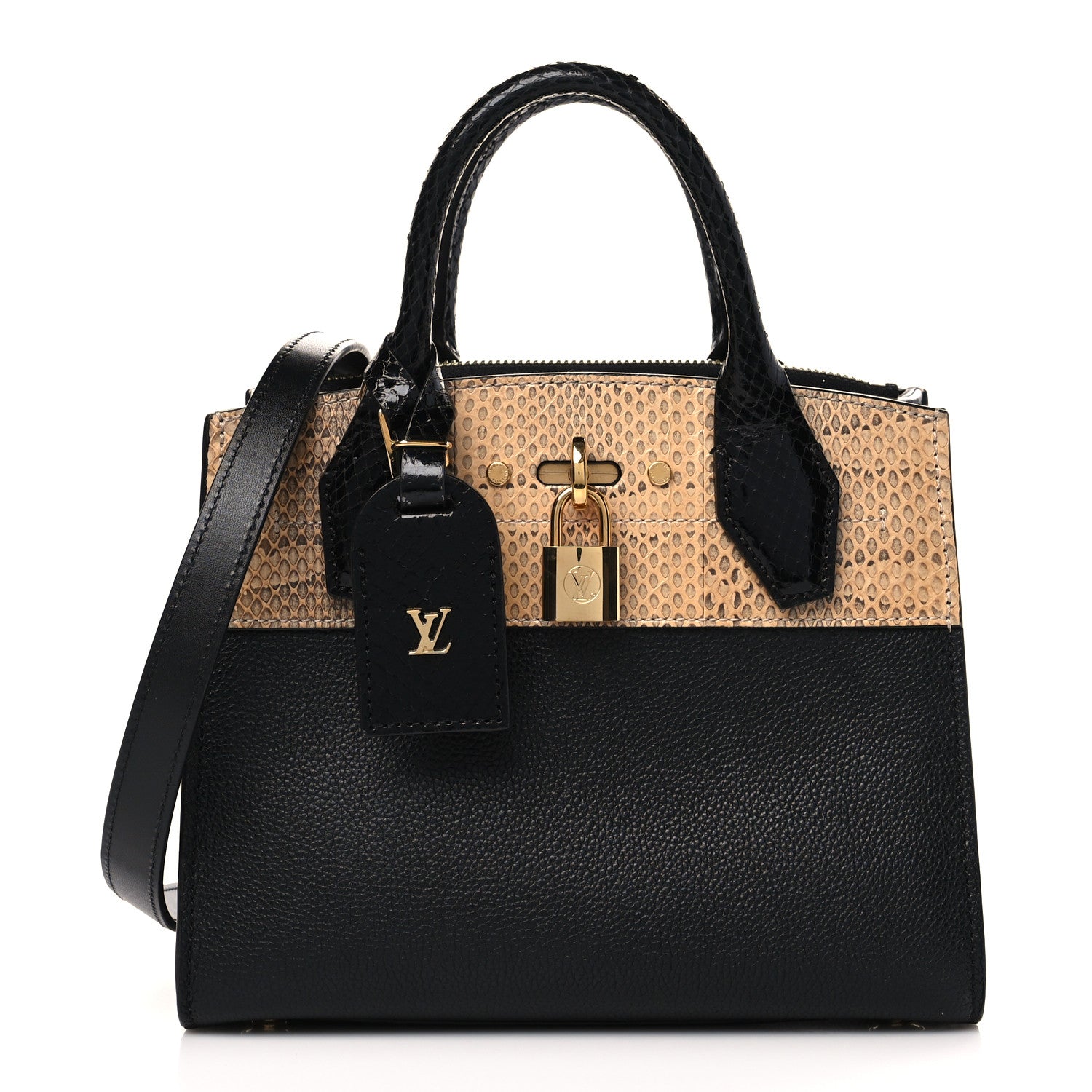 Louis Vuitton Calfskin Ayers City Steamer Mini Black 1 of 9