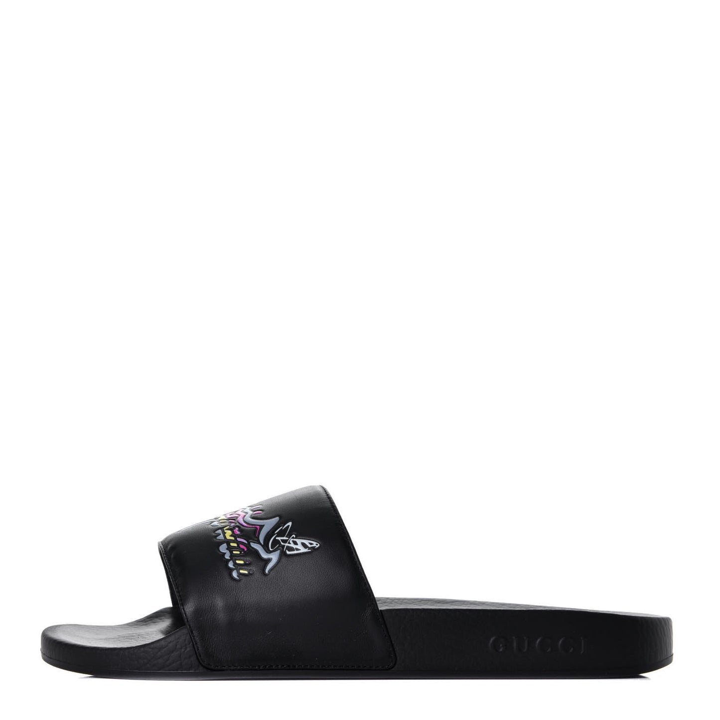 Rubber Mens Hawaii Pool Slide Sandals 10 Black Multicolor