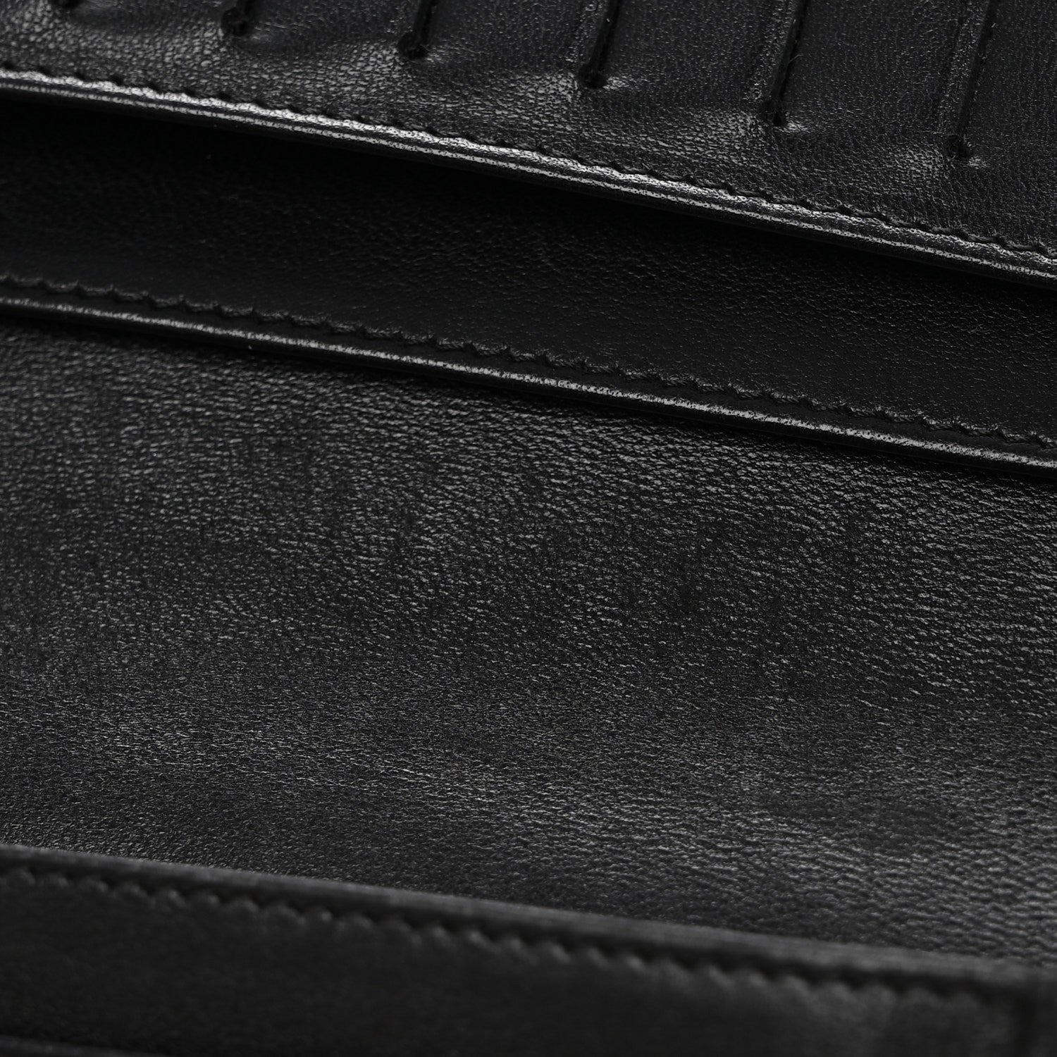 Chanel Lambskin Camellia Embossed Yen Wallet Black 9 of 13