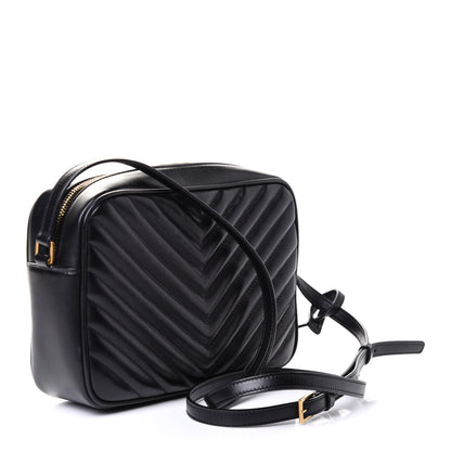 Saint Laurent Calfskin Matelasse Monogram Lou Camera Bag Black 2 of 4
