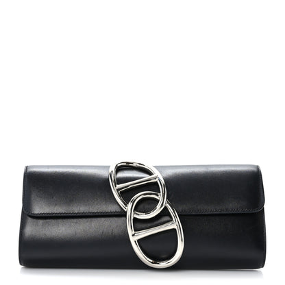 Hermes Box Egee Clutch Black 1 of 9