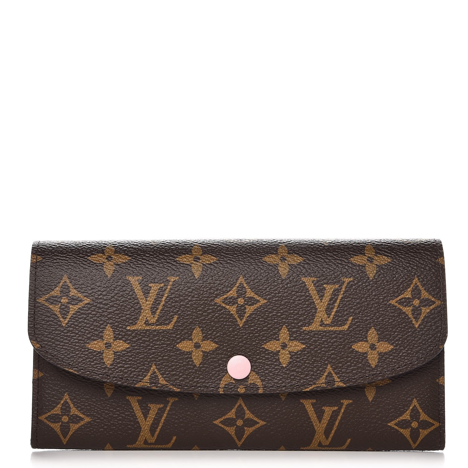 Louis Vuitton Monogram Emilie Wallet Rose Ballerine 1 of 6