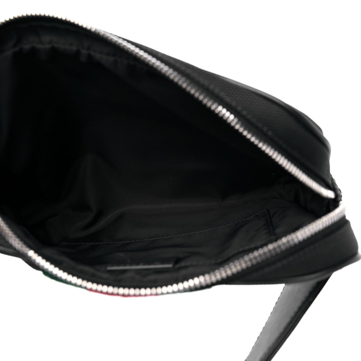 Canvas Web Slim Belt Bag Black
