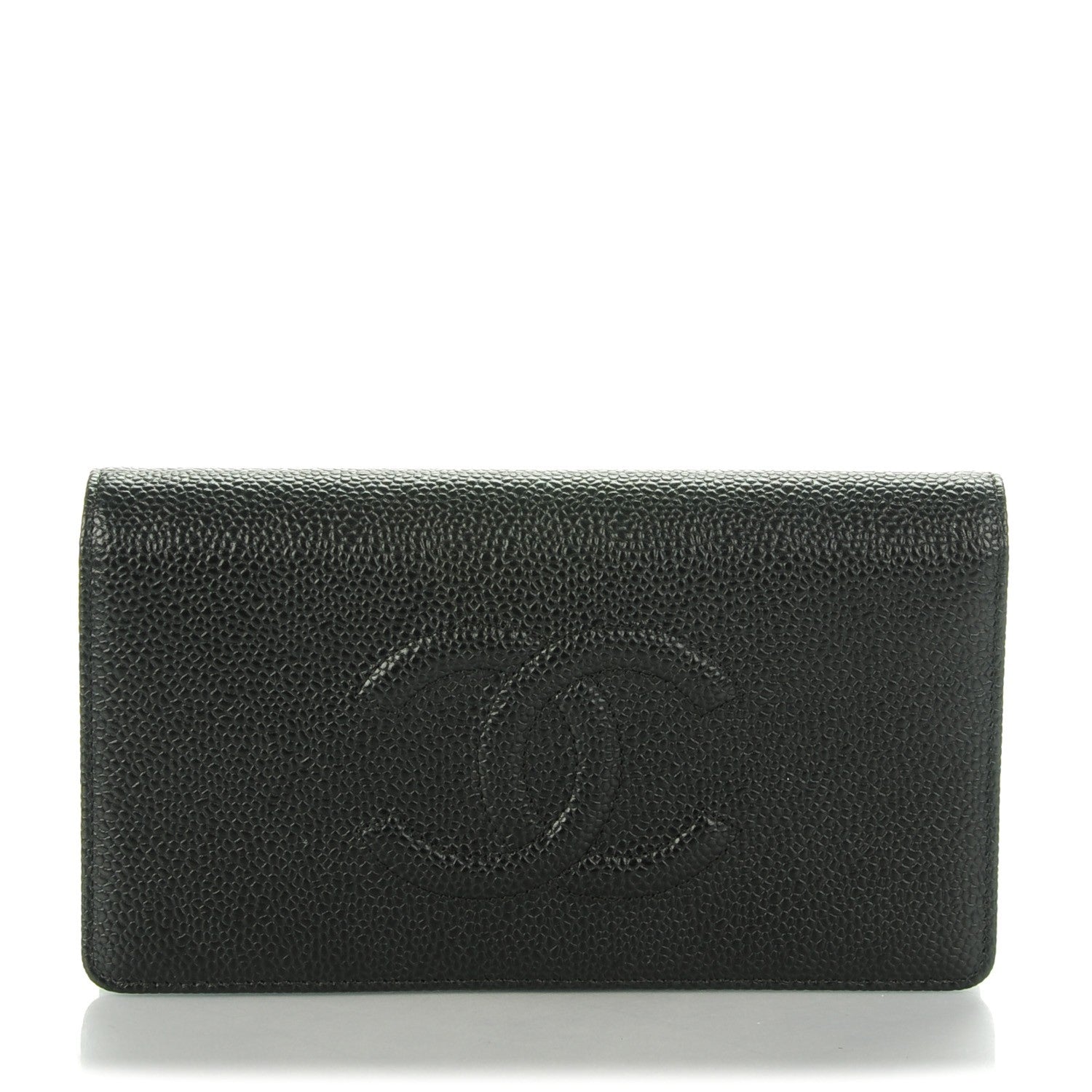Chanel Caviar Timeless CC Yen Wallet Black 1 of 8