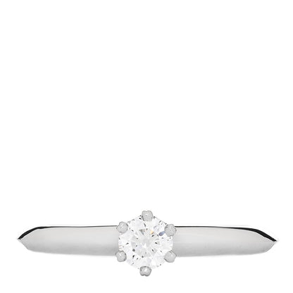 Tiffany Platinum Diamond .18ct Solitaire Engagement Ring 48 4.5 1 of 7