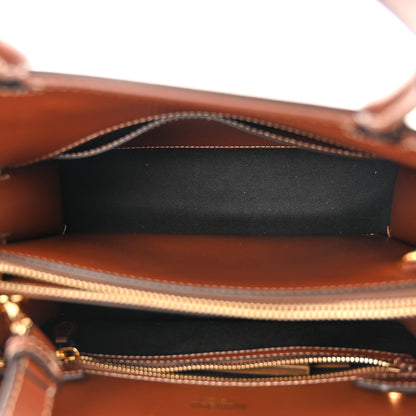 Burberry Calfskin Vintage Check Mini Two Handle Title Bag Archive Beige 5 of 9