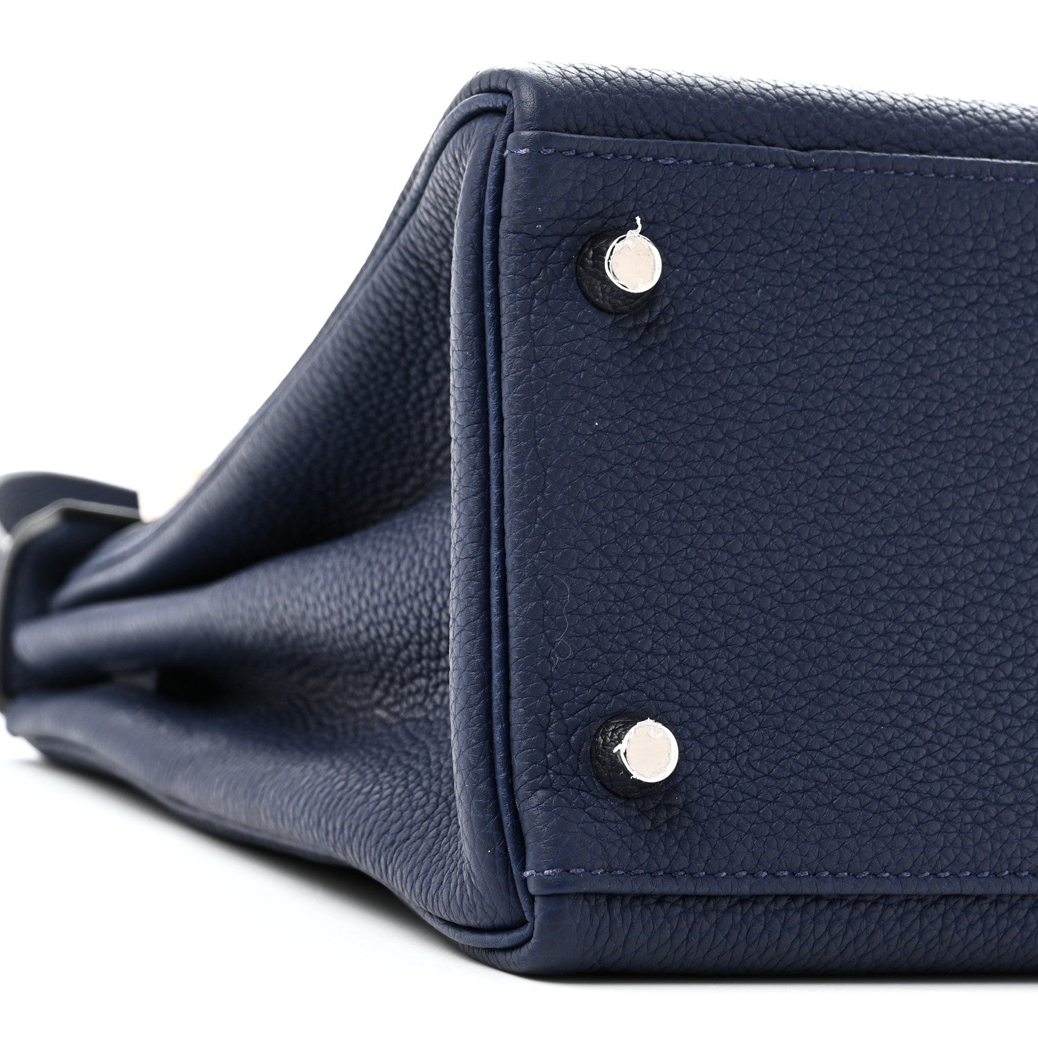 Hermes Togo Kelly Retourne 28 Bleu Saphir 9 of 11