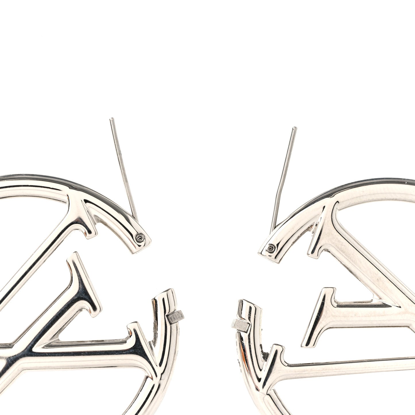 Palladium Louise Hoop Earrings Silver