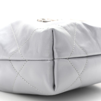 Chanel Shiny Calfskin Quilted Mini Chanel 22 Grey 9 of 10