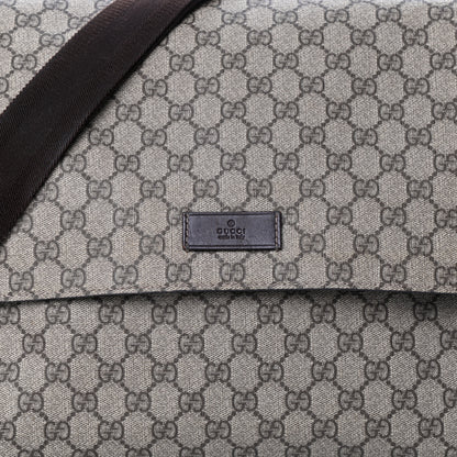 Gucci GG Plus Monogram Messenger Diaper Bag Dark Brown 7 of 9