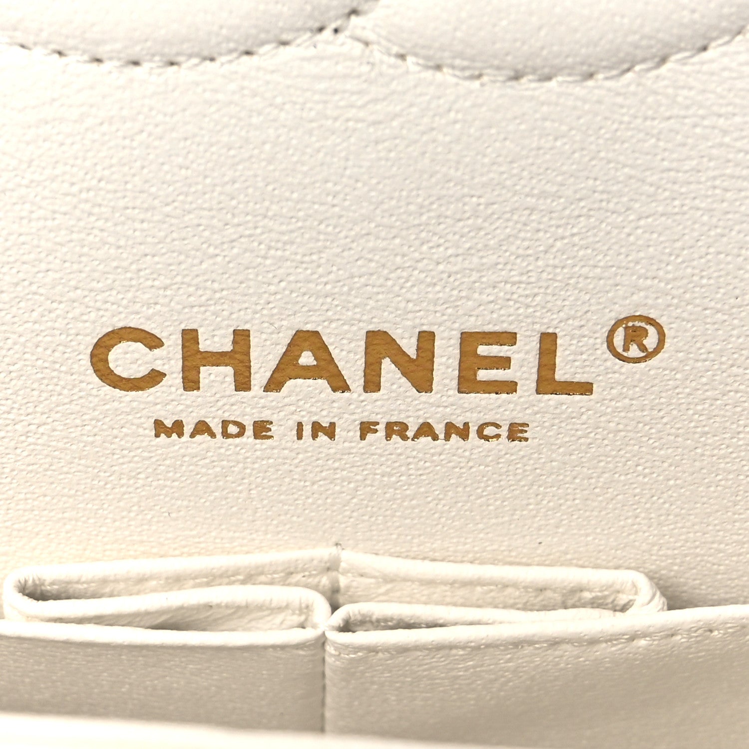Chanel Caviar Quilted Medium Double Flap White 6 of 10