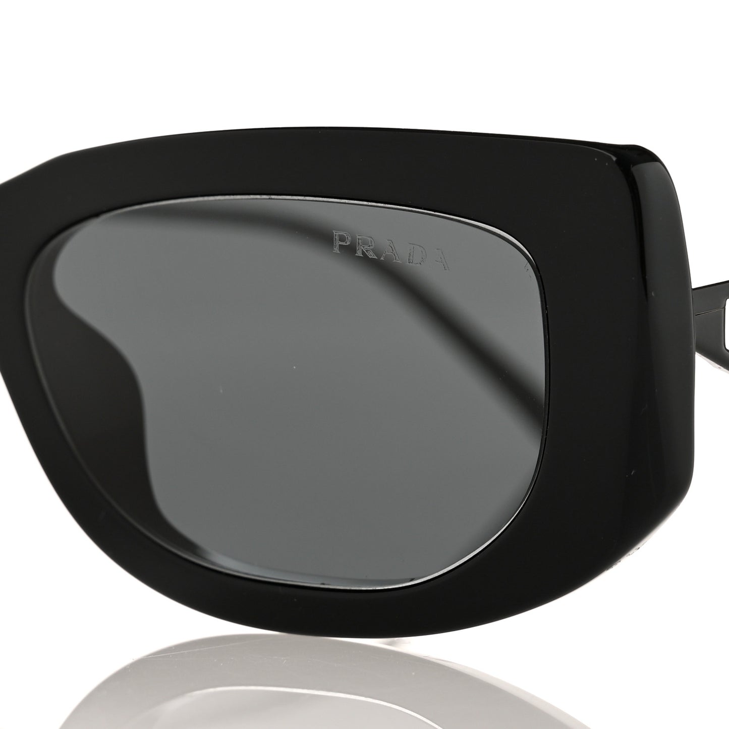 Acetate Sunglasses SPR 14Y Black Slate Gray