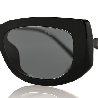 Prada Acetate Sunglasses SPR 14Y Black Slate Gray 7 of 8