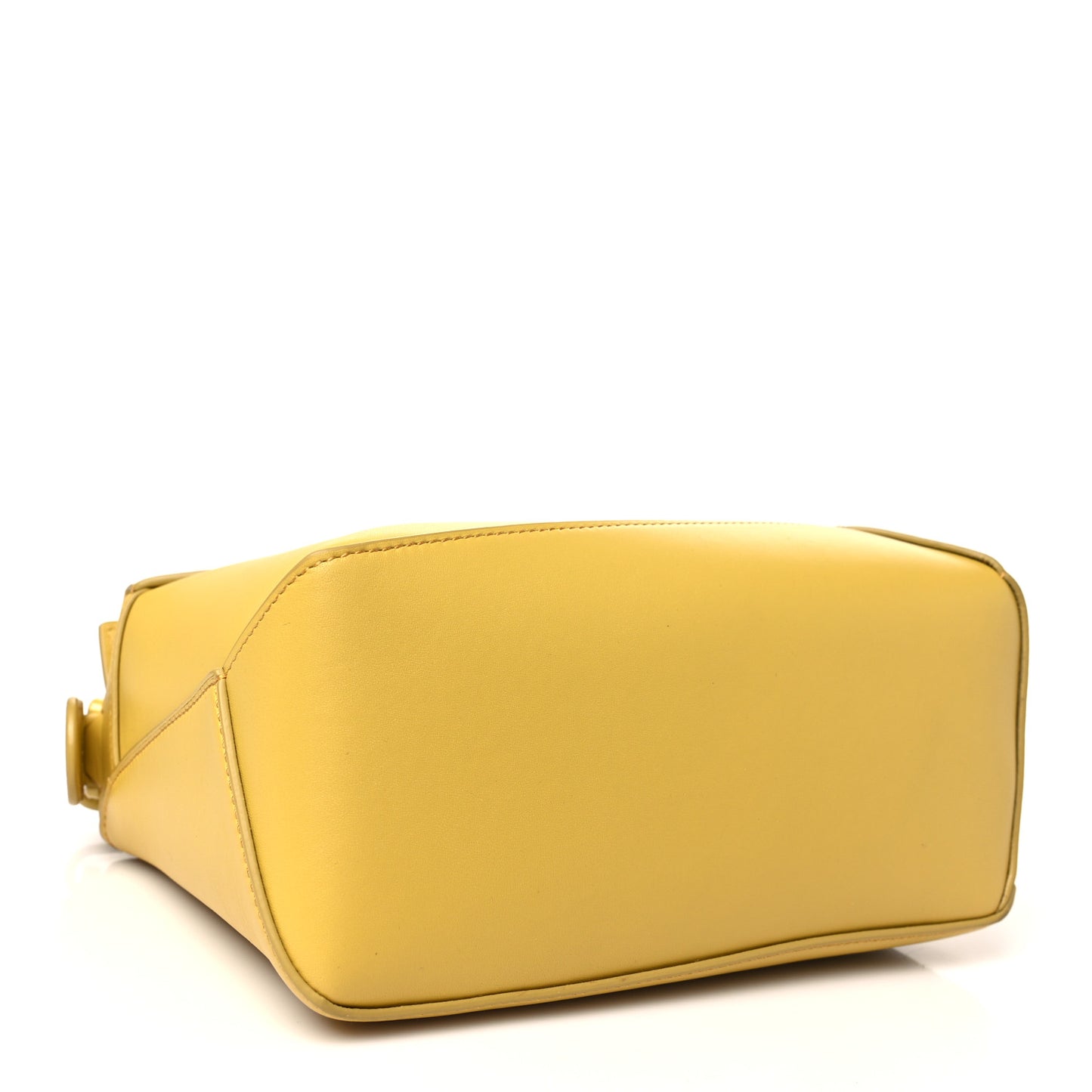 Satin Calfskin Monochrome Small Puzzle Edge Bag Pale Yellow Glaze