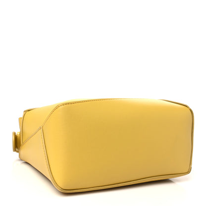 Loewe Satin Calfskin Monochrome Small Puzzle Edge Bag Pale Yellow Glaze 4 of 9