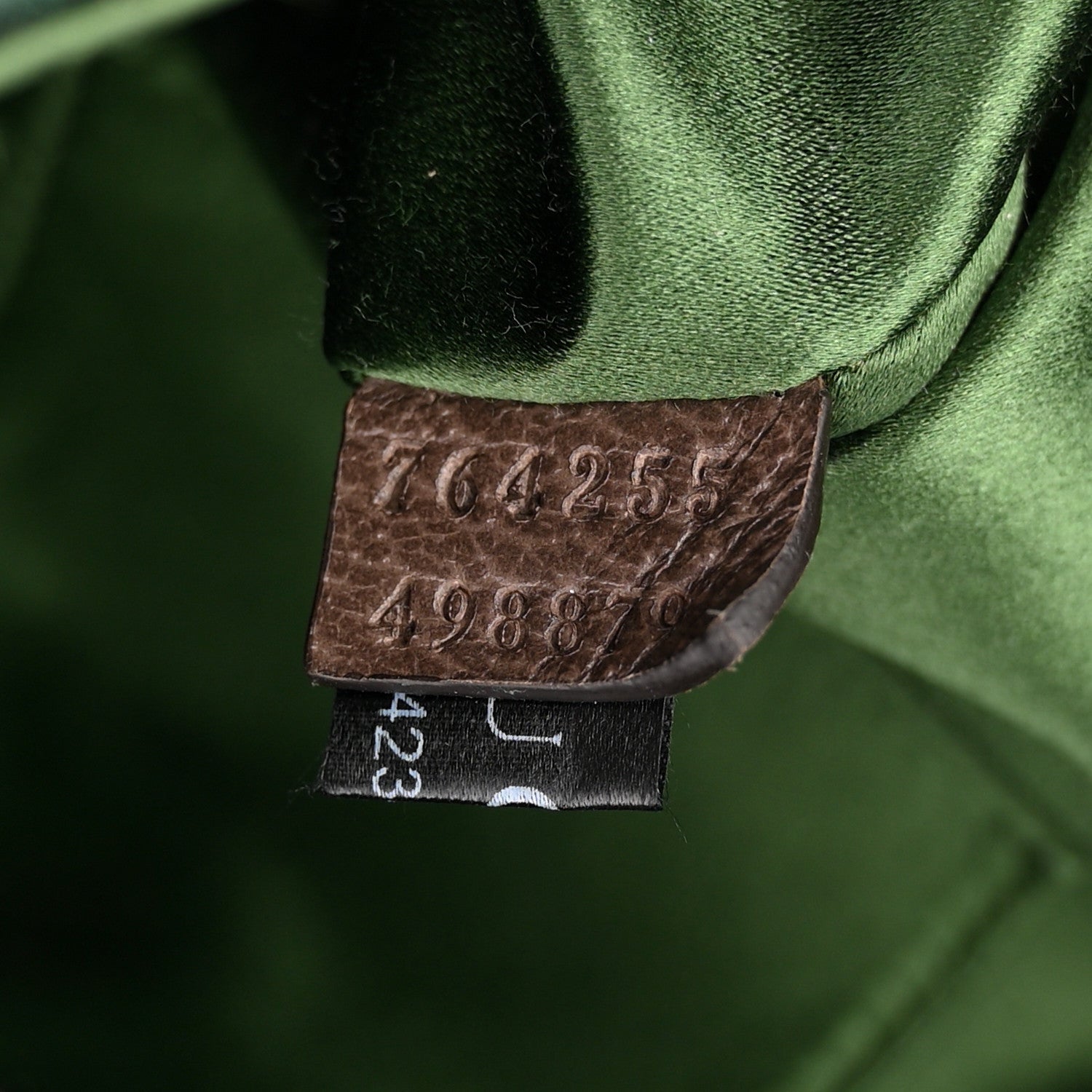 Gucci Monogram Textured Dollar Calfskin Heavy Grosgrain Web Medium Maxi Horsebit Chain Shoulder Bag Beige Ebony New Acero 7 of 10