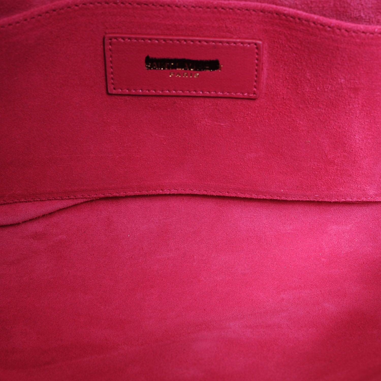 Saint Laurent Leather Classic Y Chyc Clutch Fuchsia 8 of 9
