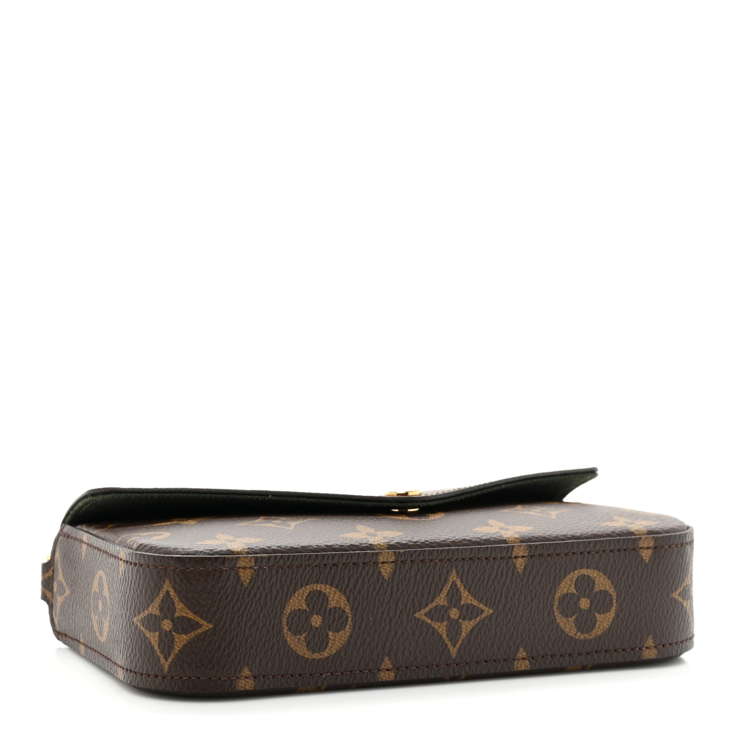 Monogram Felicie Strap & Go Kaki