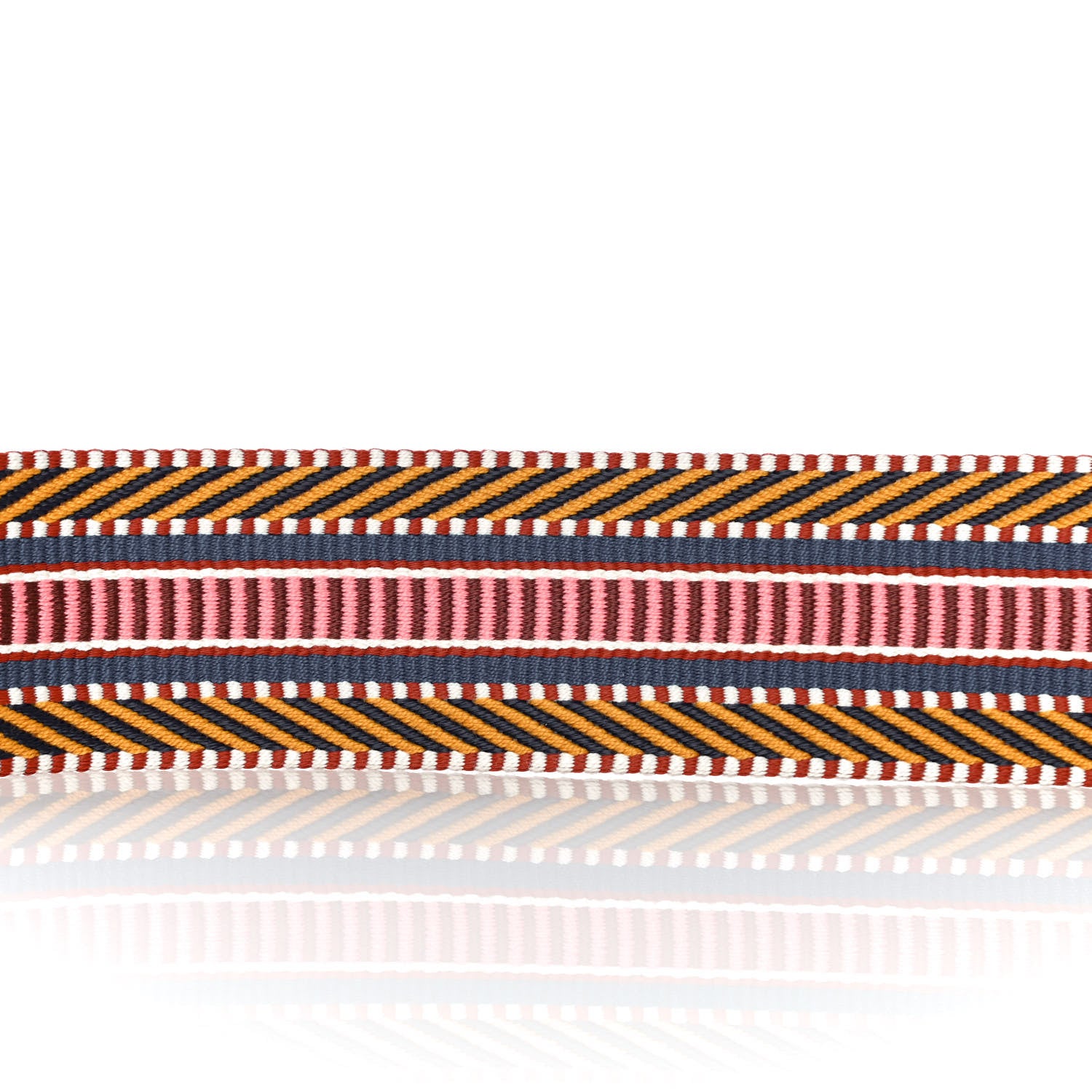 Hermes Toile Swift 50mm Sangle Cavale Shoulder Strap Ambre Rose D'Ete Gold 7 of 7