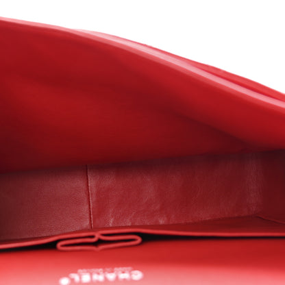 Chanel Patent Quilted Maxi Double Flap Red 5 of 13
