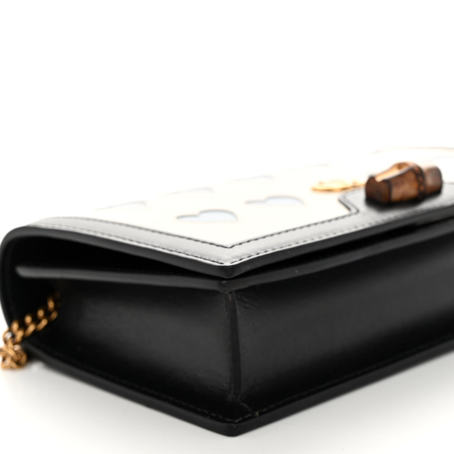 Calfskin Lovelight Mini Diana Chain Bag Mystic White Paradise Cloude
