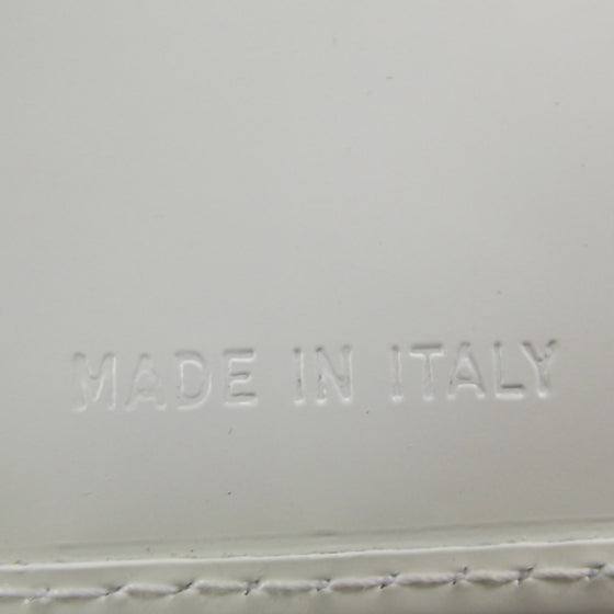 Spazzolato French Flap Wallet White