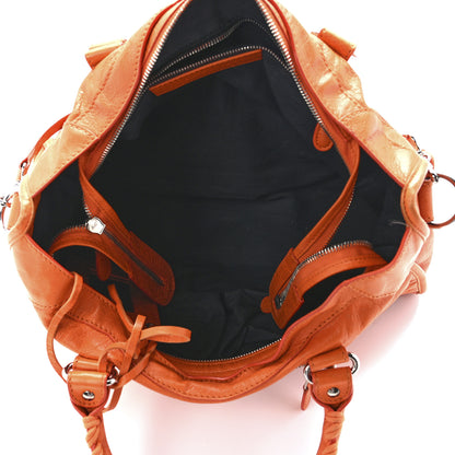 Balenciaga Agneau Giant 12 Silver Hardware City Tangerine 5 of 11