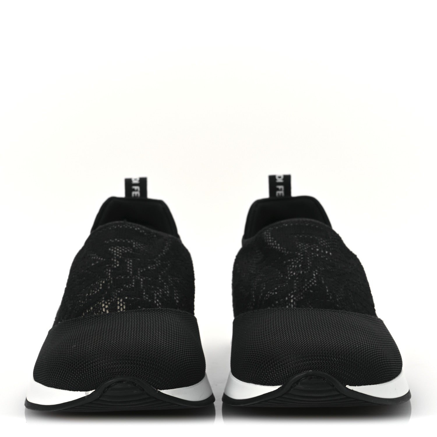 Fendi X SARAH COLEMAN Mesh FF Vertigo Runner Slip On Sneakers 39 Black 3 of 12