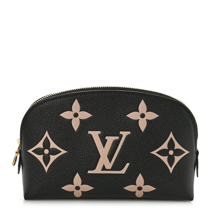 Louis Vuitton Empreinte Monogram Giant Cosmetic Pouch Black Beige 1 of 8