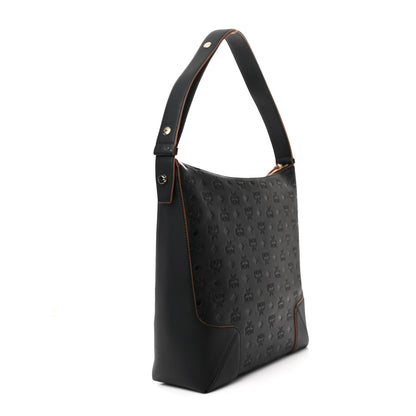 MCM Calfskin Ottomar Monogram Large Klara Hobo Black 3 of 10