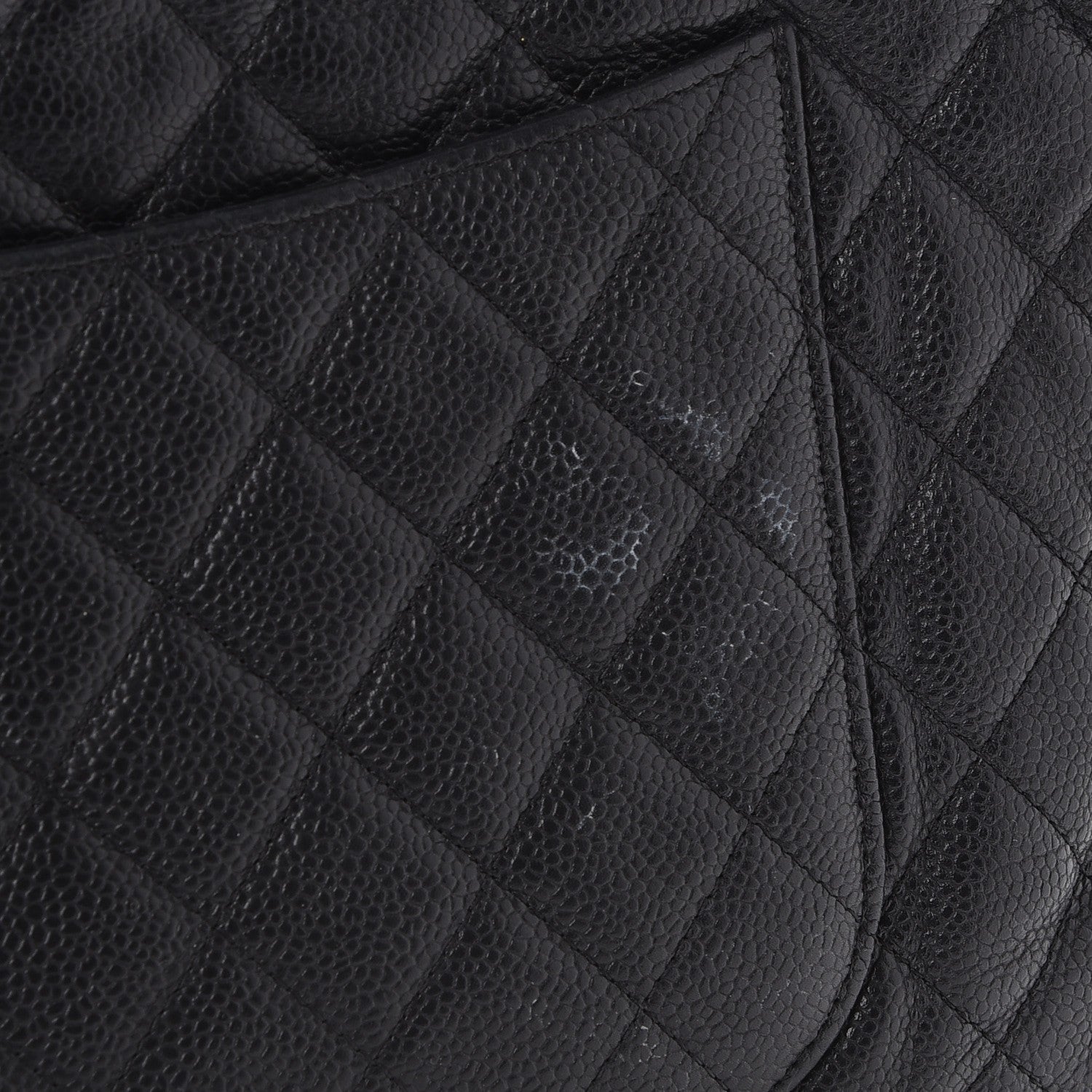 Chanel Caviar Quilted Large Slide Pouch Black 10 of 10