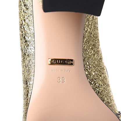 Gucci Galassia GG Marmont Fringe 50mm Loafer Pumps 39 Platino 6 of 9