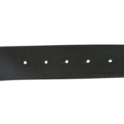 Gucci Moon Calfskin Pearl Double G 40mm Belt 85 34 Black Cream 3 of 4