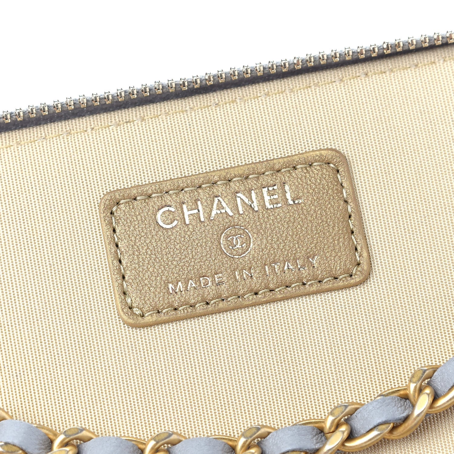 Chanel Lambskin Quilted Small Pearl Crush Vanity Case With Chain Grey 6 of 9