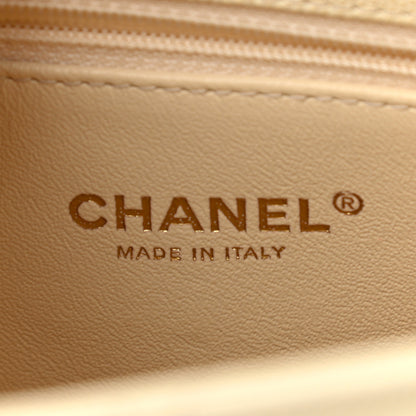 Chanel Caviar Elaphe Quilted Small Coco Handle Flap Ivory 6 of 11