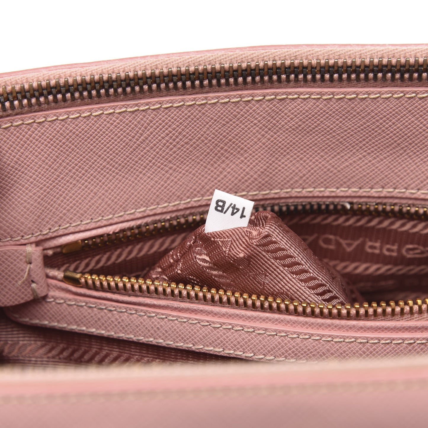 Saffiano Small Galleria Double Zip Tote Orchidea