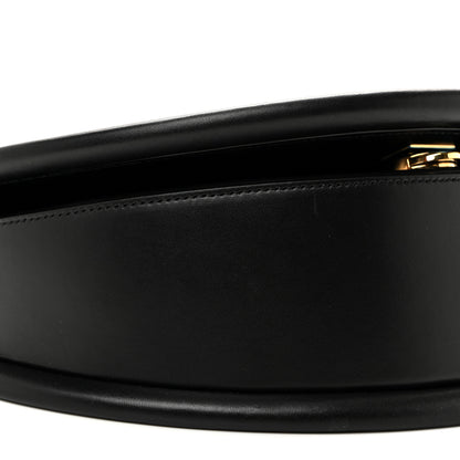 Salvatore Ferragamo Calfskin Aura Shoulder Bag Black 9 of 10
