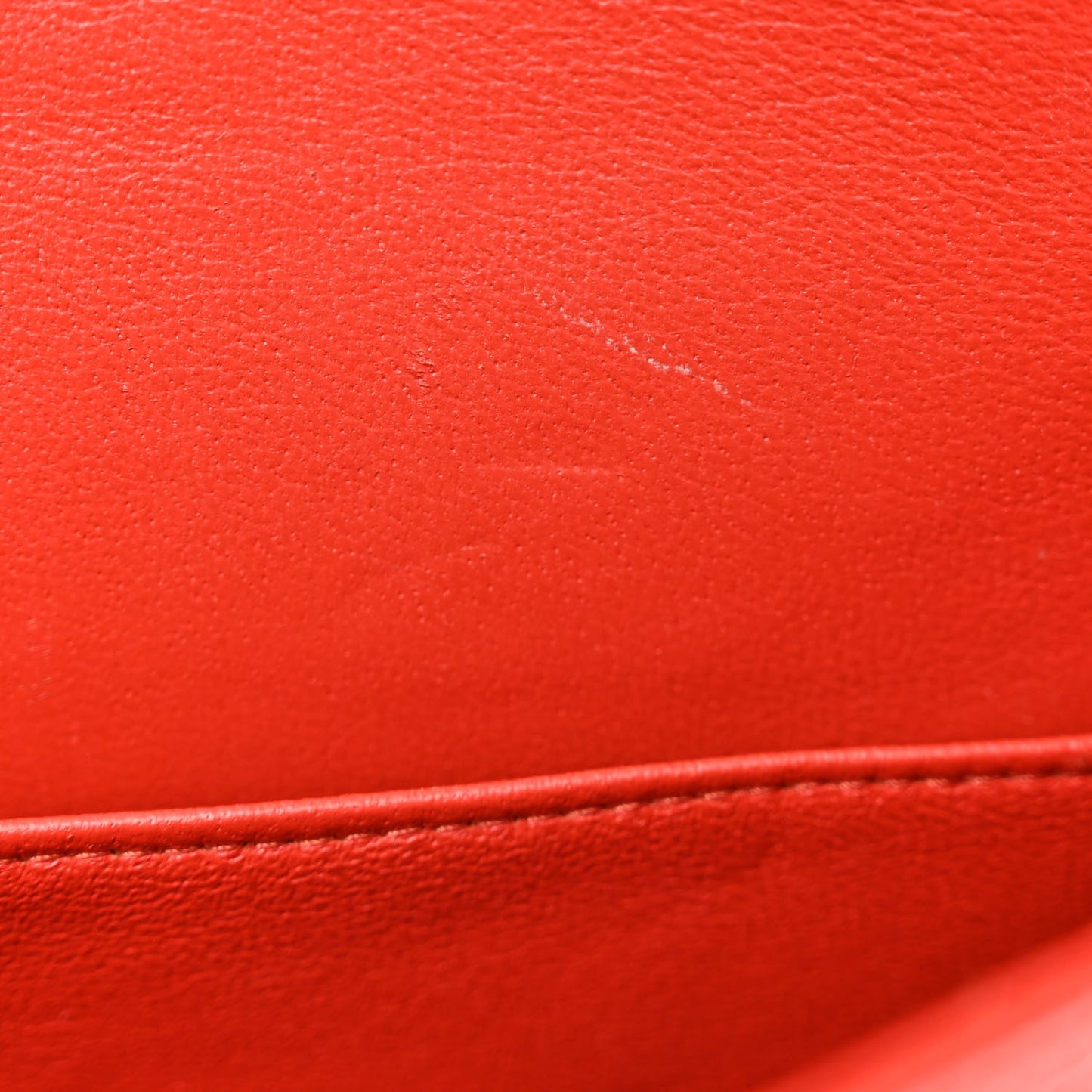 Caviar Quilted Medium Double Flap Red