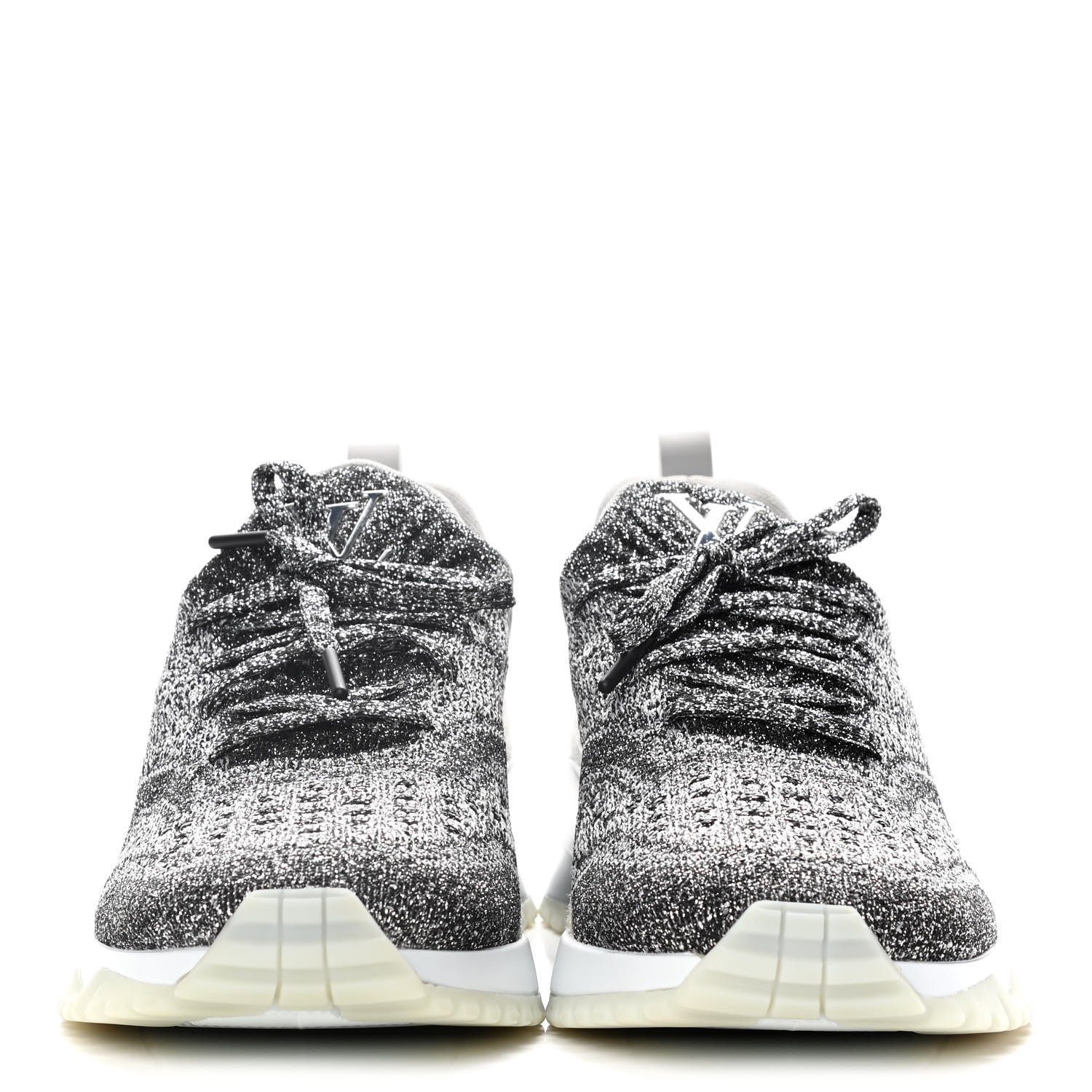 Louis Vuitton Technical Knit Mens V.N.R Sneakers 8 Silver 2 of 12