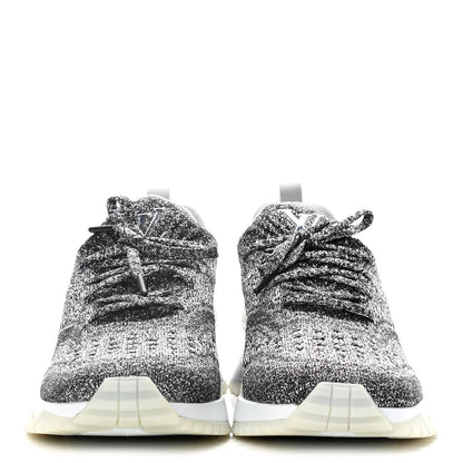 Louis Vuitton Technical Knit Mens V.N.R Sneakers 8 Silver 2 of 12