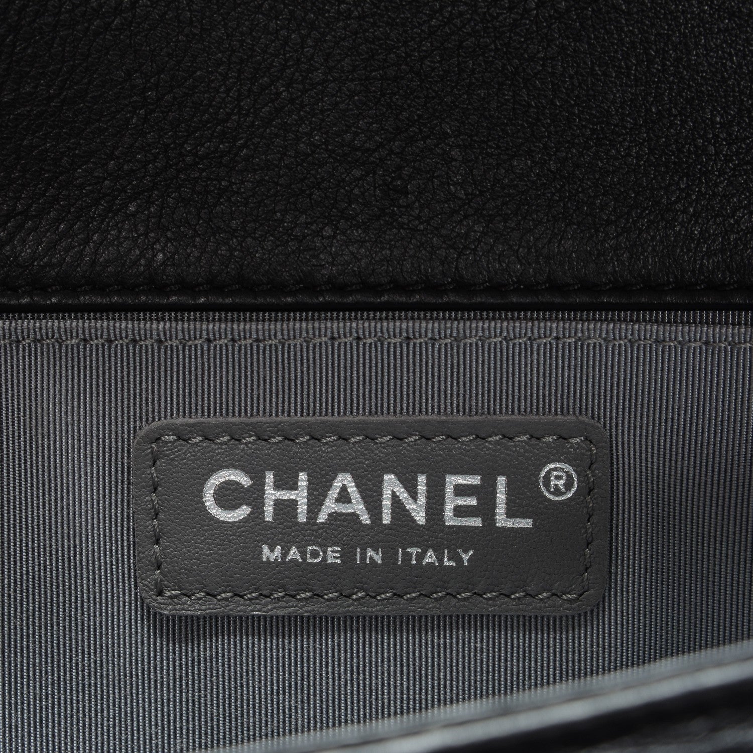Chanel Calfskin Double Stitch Medium Boy Flap Black 7 of 8
