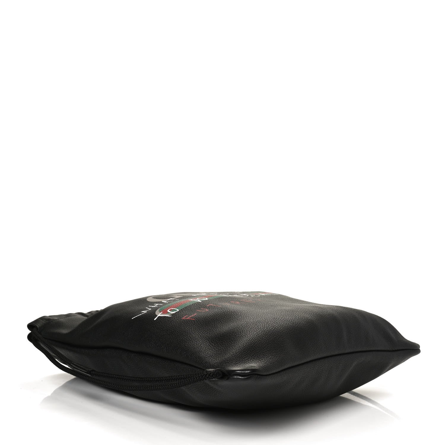Gucci Calfskin Coco Capitan Logo Drawstring Backpack Black 4 of 9