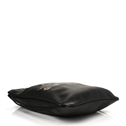 Gucci Calfskin Coco Capitan Logo Drawstring Backpack Black 4 of 9