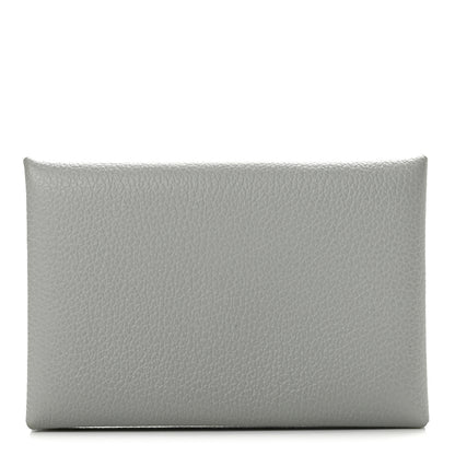 Hermes Evercolor Calvi Card Case Bleu Glacier 1 of 8