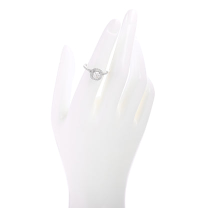 Tiffany Platinum Diamond .78ct Soleste Cushion Cut Double Halo Engagement Ring 52 6 2 of 7