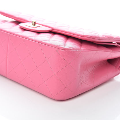 Chanel Caviar Quilted Jumbo Double Flap Pink 6 of 9