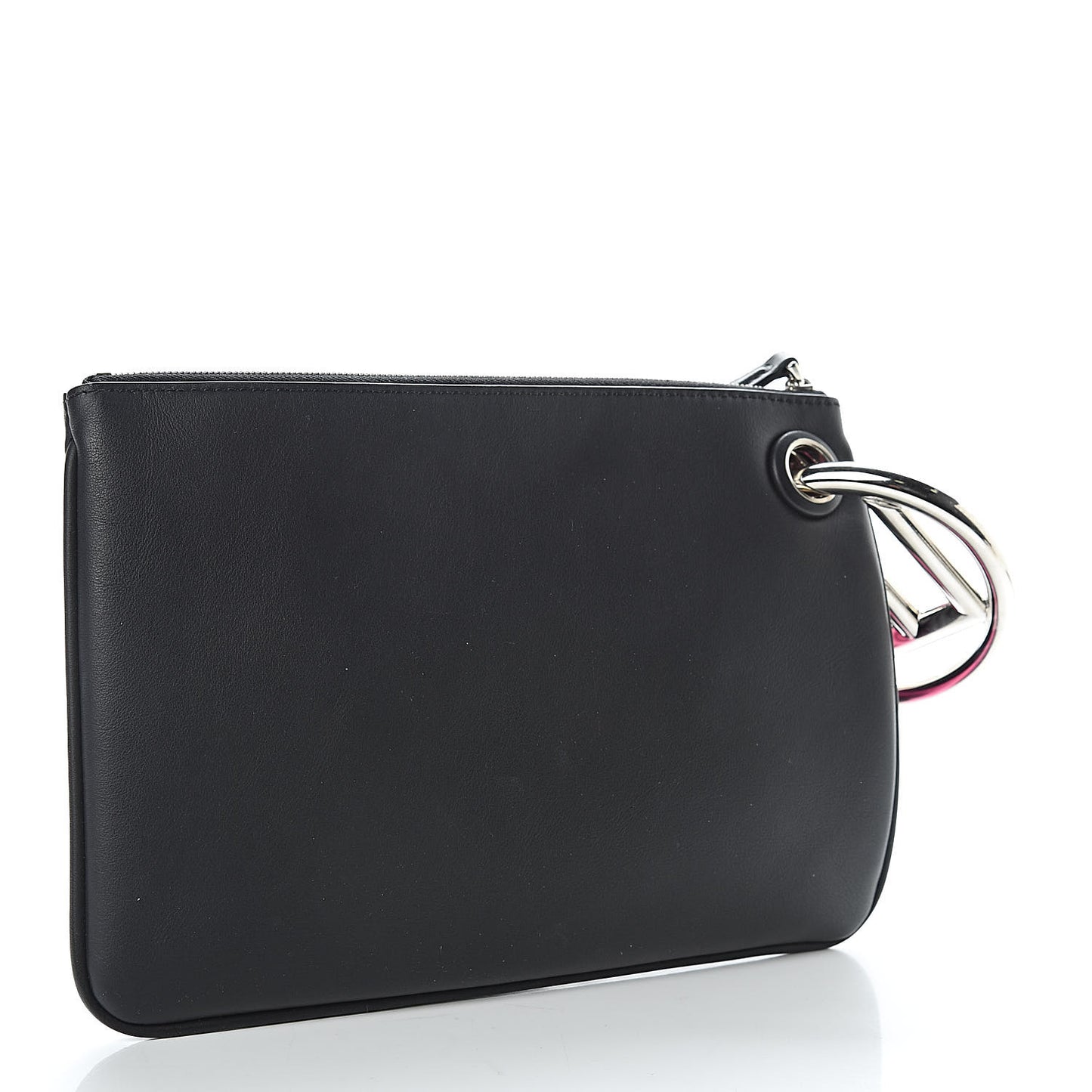 Calfskin Velvet F is Fun Fair Triplette Pouch Set Multicolor