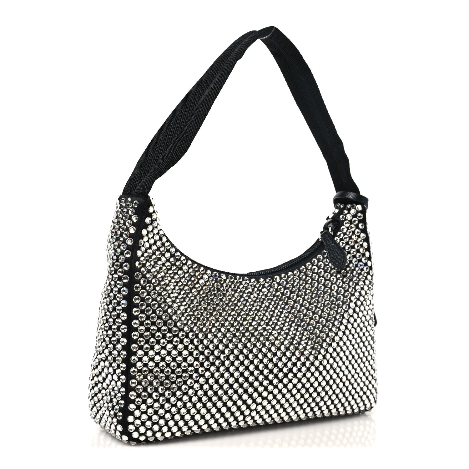 Prada Satin Crystal Mini Re-Edition 2000 Bag Cristal 3 of 10