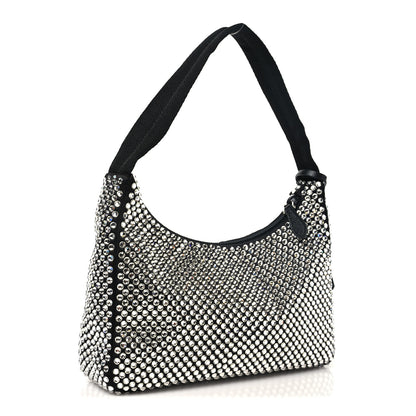Prada Satin Crystal Mini Re-Edition 2000 Bag Cristal 3 of 10